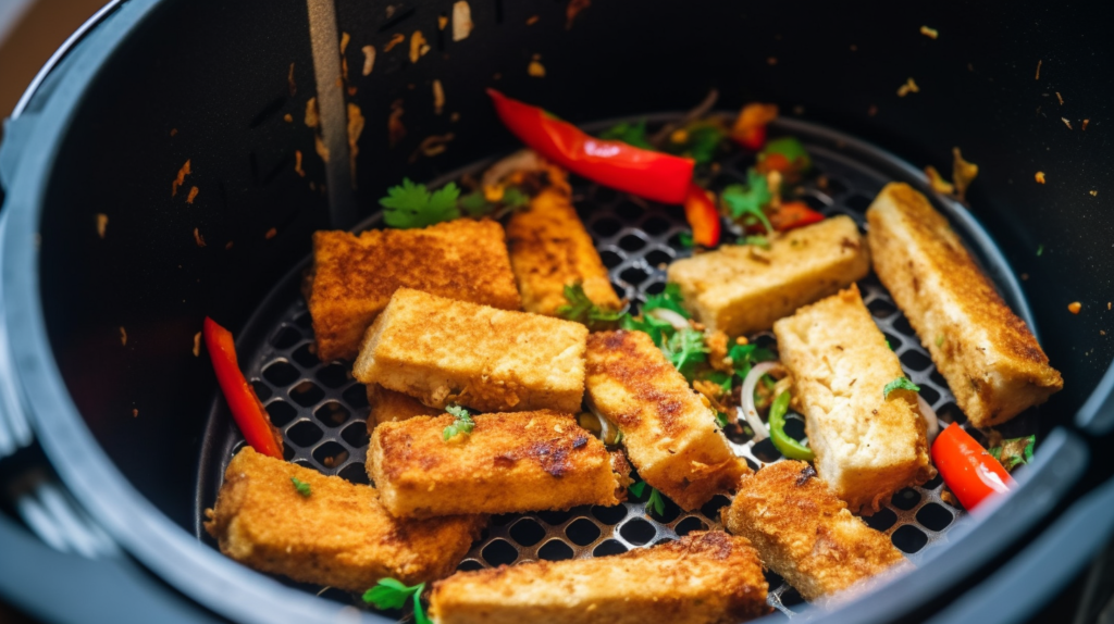 cooking vegan meat in an air fryer