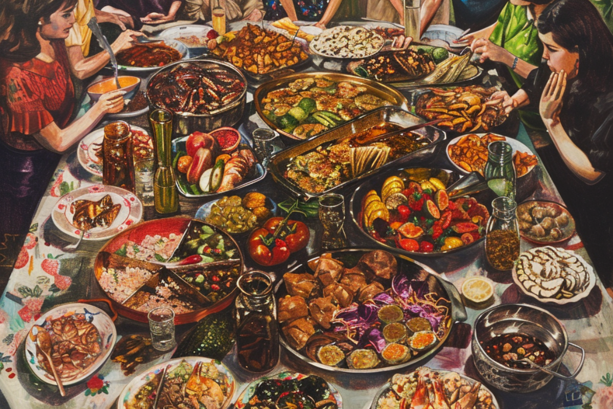 What food categories are in potluck?