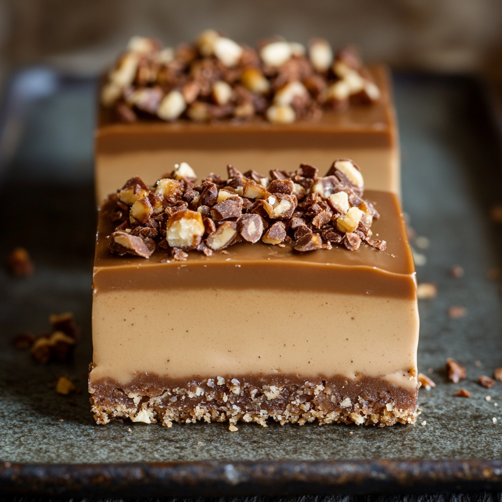 No-Bake Coffee Caramel Crunch Slice