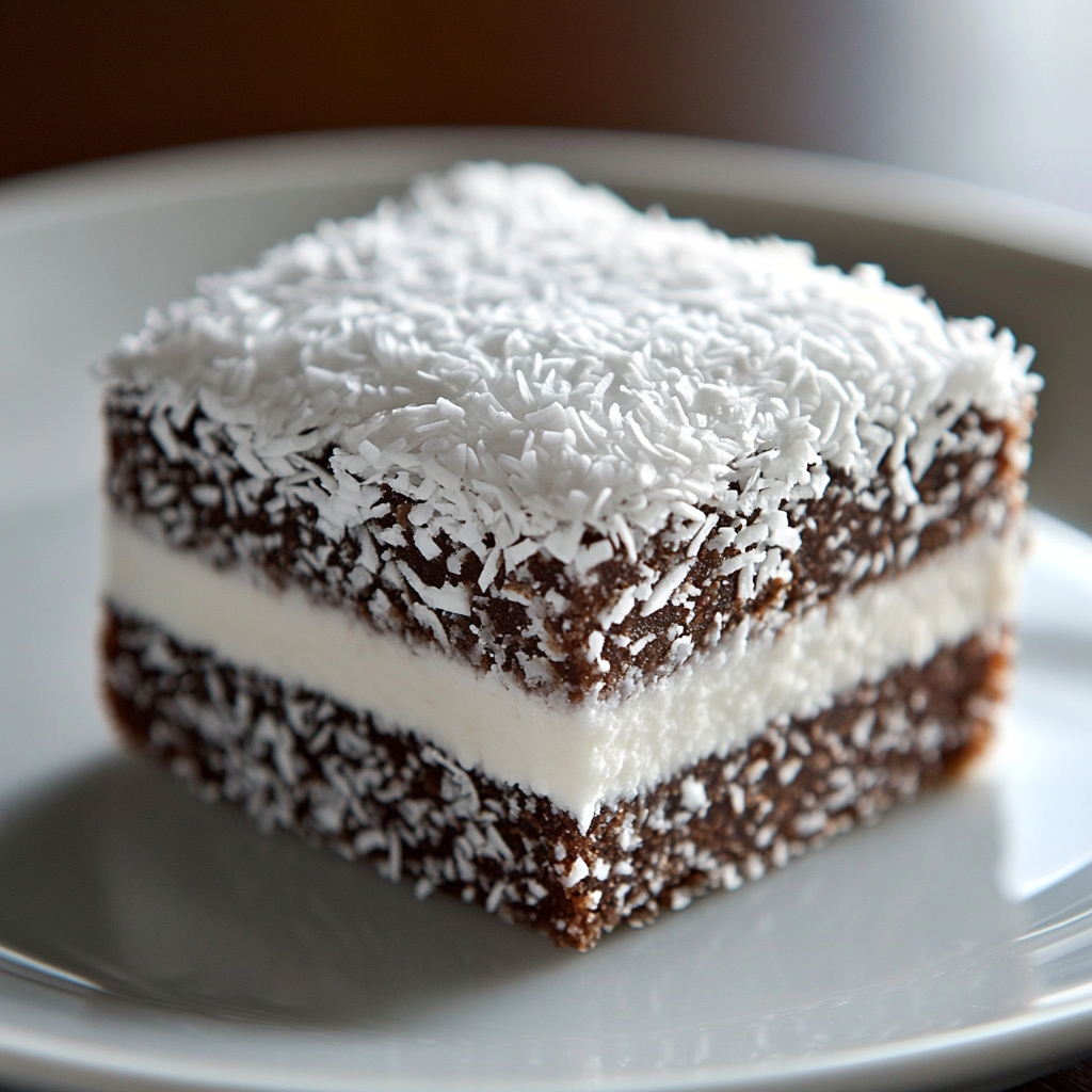 No-Bake Lamington Slice