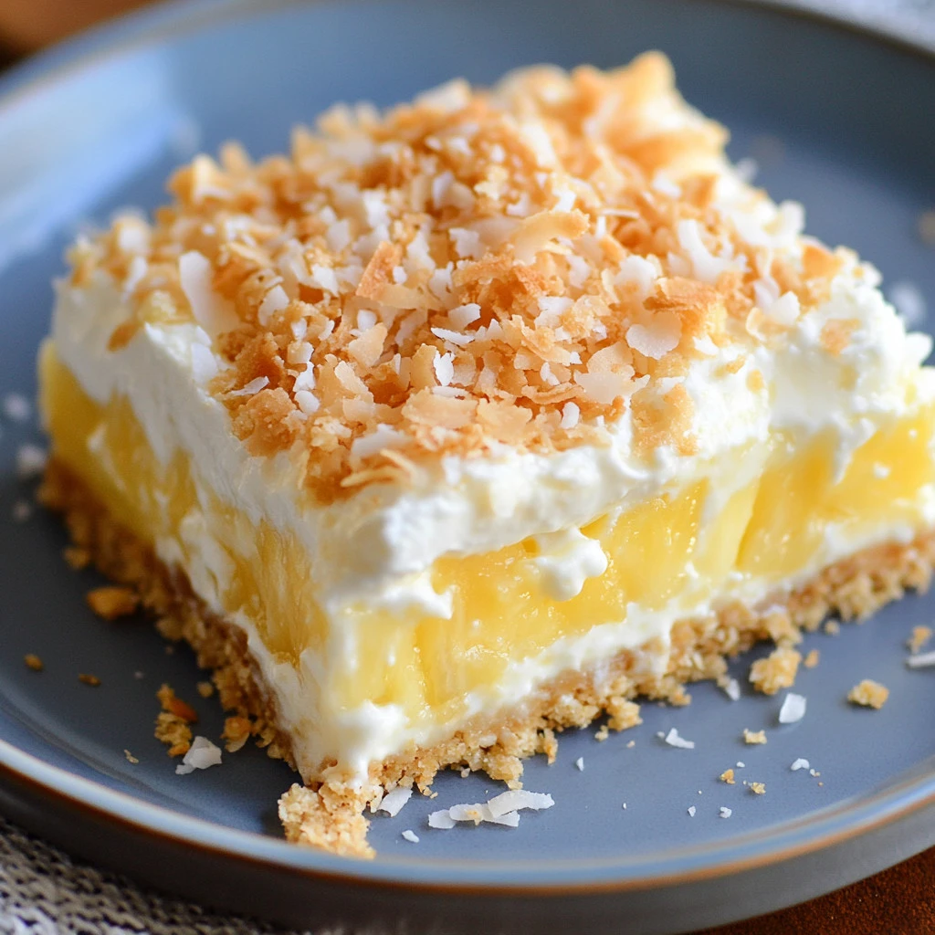 No-Bake Tropical Coconut Pineapple