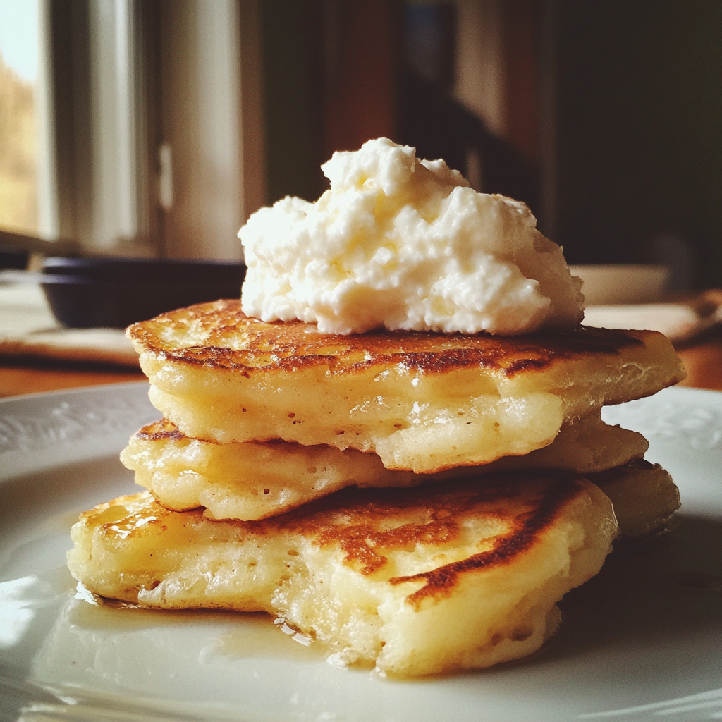 Simple Cottage Cheese Pancakes