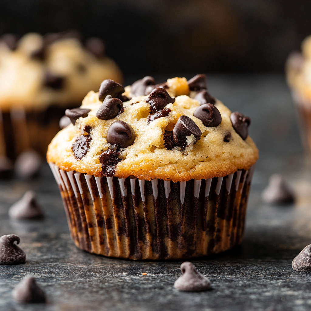 Cottage Cheese Chocolate Chip Protein Muffins