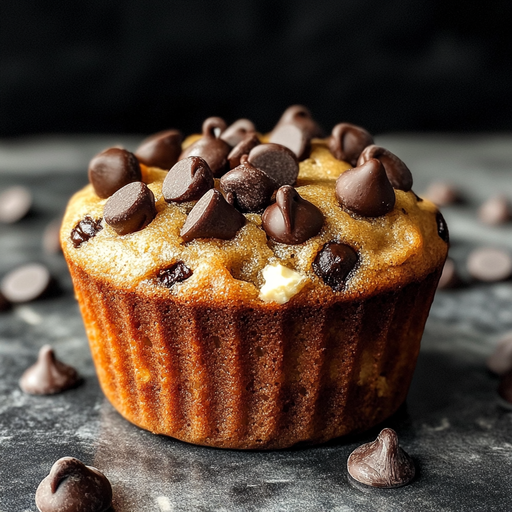 Cottage Cheese Chocolate Chip Protein Muffins