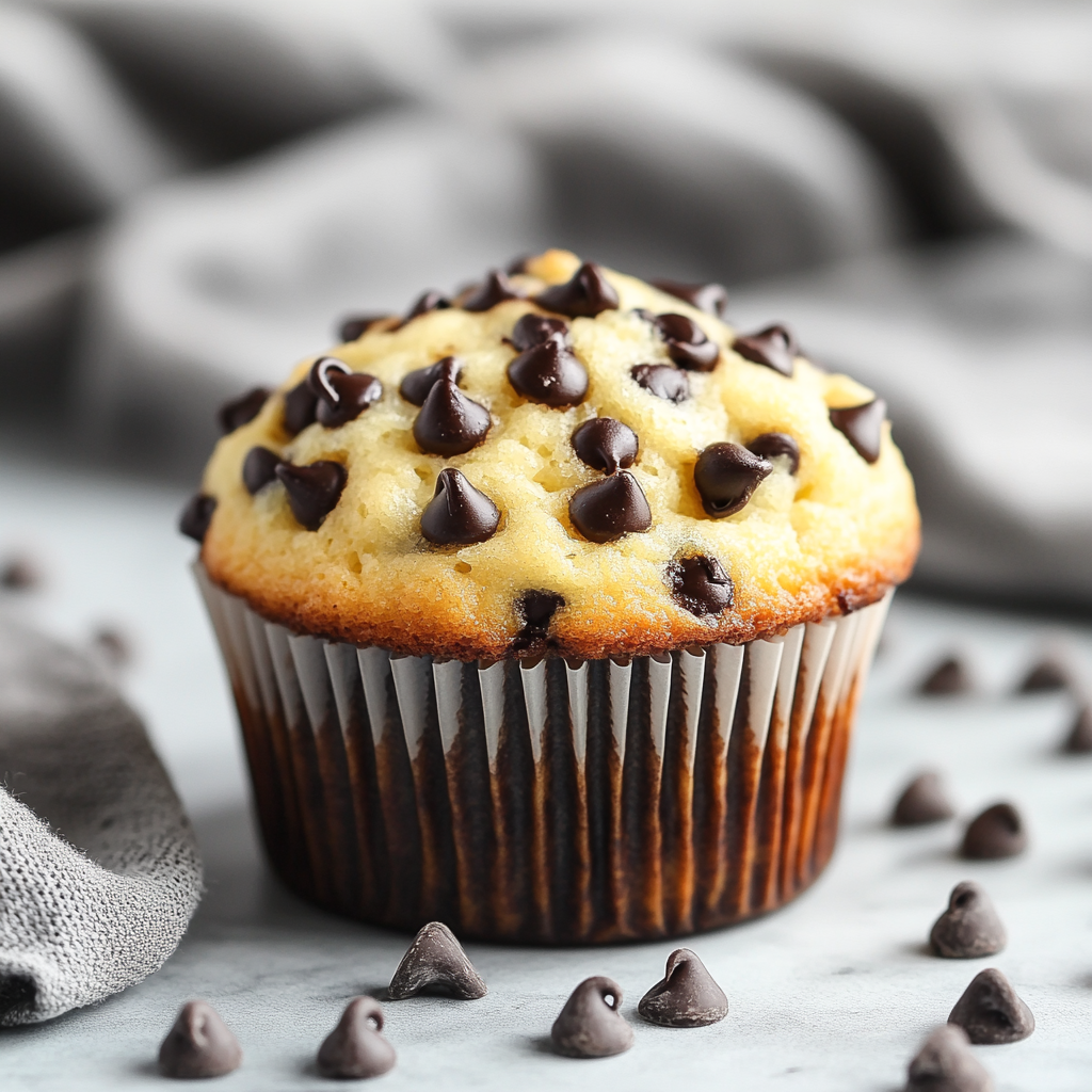 Cottage Cheese Chocolate Chip Protein Muffins