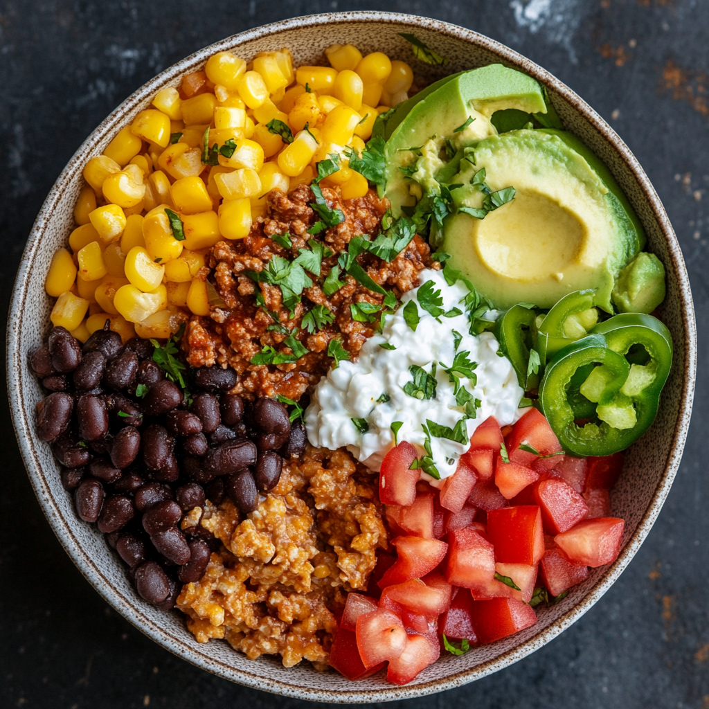Protein-Packed Taco Cottage Cheese Bowl