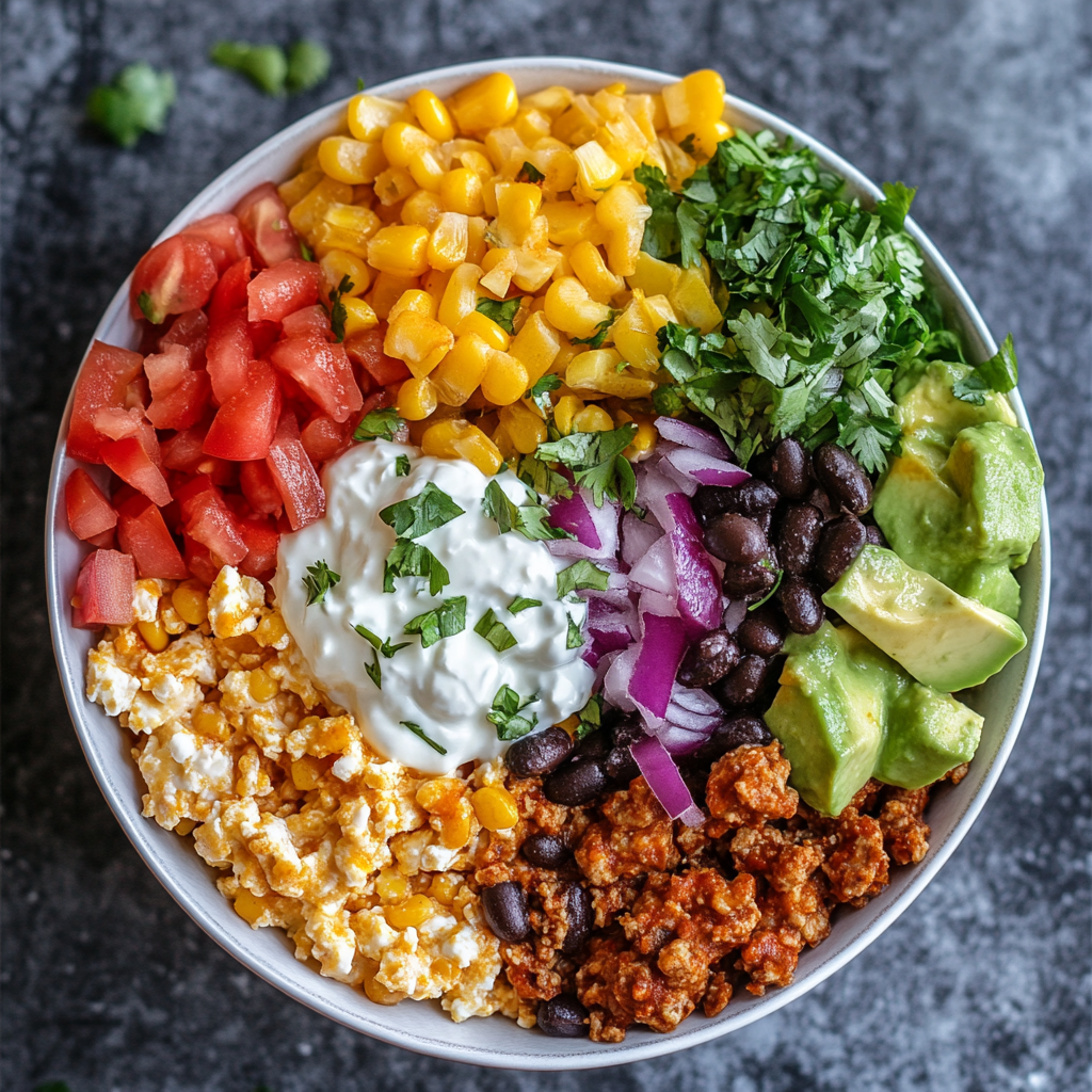 Protein-Packed Taco Cottage Cheese Bowl