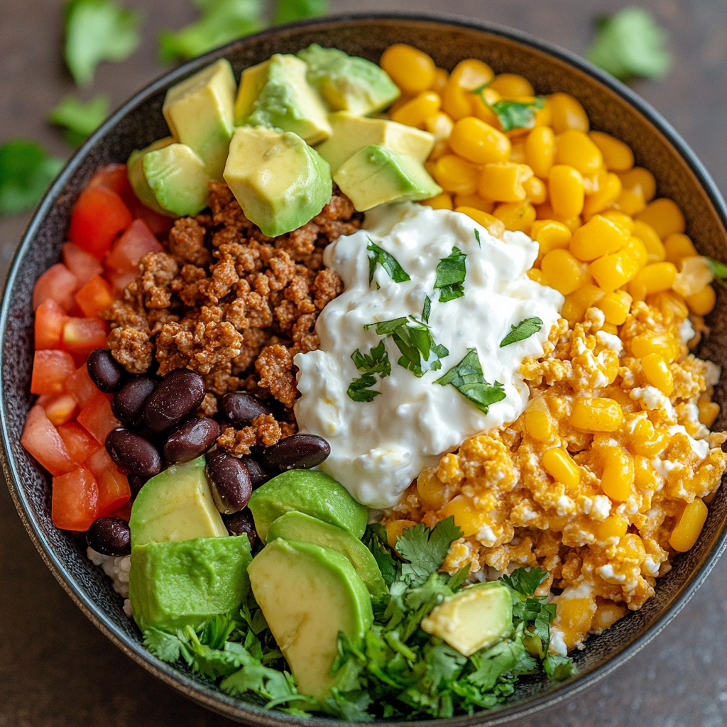 Protein-Packed Taco Cottage Cheese Bowl