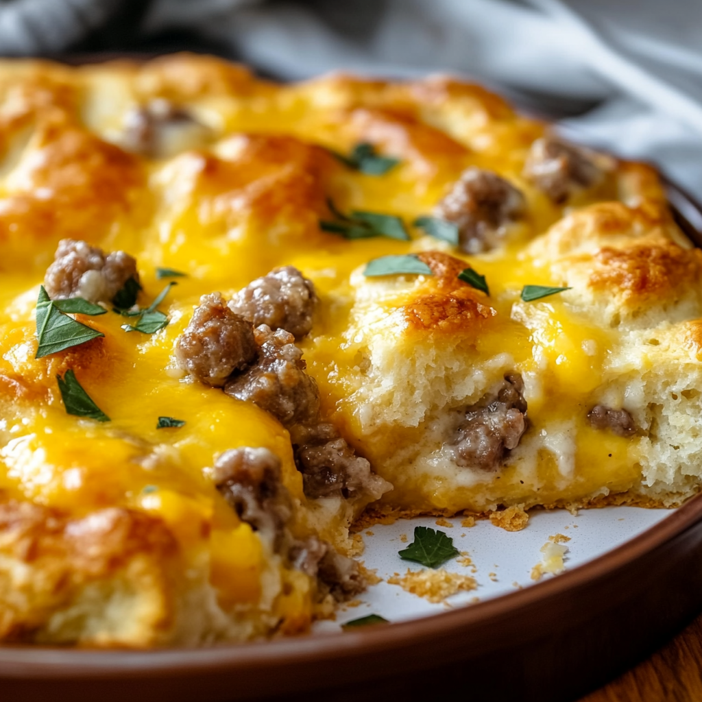 Sausage Biscuit Casserole