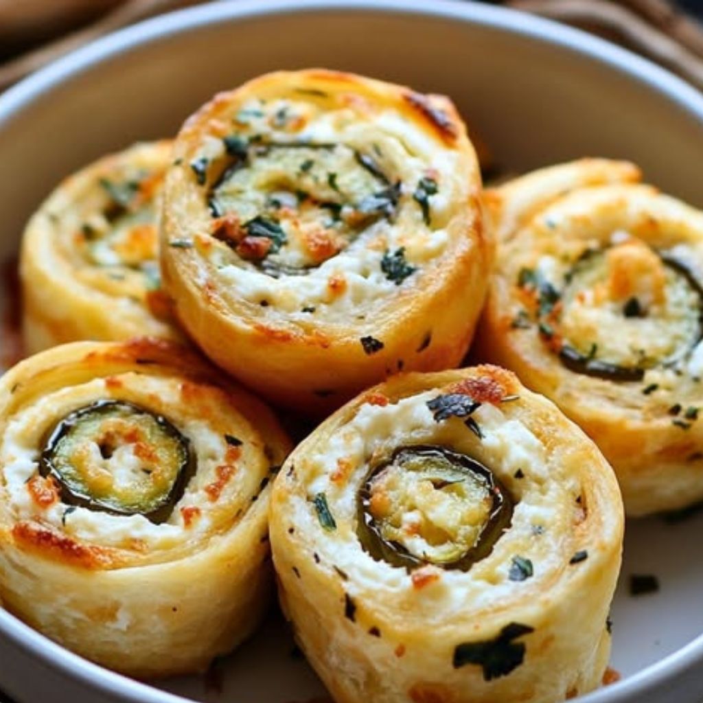Spicy Jalapeño Cottage Cheese Pinwheels